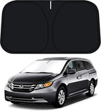 D-Lumina Windshield Sun Shade for 2011-2017 Honda Odyssey Mini Van Accessories, Front Window Sunshade Sun Visor Protector Block UV Rays Heat, Foldable 2 Layers 210T Material by D-Lumina