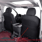 Sienna Seat Covers Custom Fit for 2021-2026 Toyota Sienna LE/XLE (8-Seater),2nd Row Bench w/Removable Seat,Breathable UV-Resistant Polyester Car Seat Protector (Full Set,Black) - Image 5