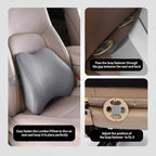 Memory Foam Lumbar Support Pillow for Car - Back Support for Car Seat (Gray) - Image 5