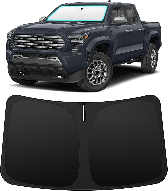 INSAUTO Custom Fit Windshield Sun Shade for Toyota Tacoma 2016-2026 | Foldable Front Window Sunshade Car Accessories, UV & Heat Reflector, Keeps Interior Cool, Includes Storage Bag by INSAUTO
