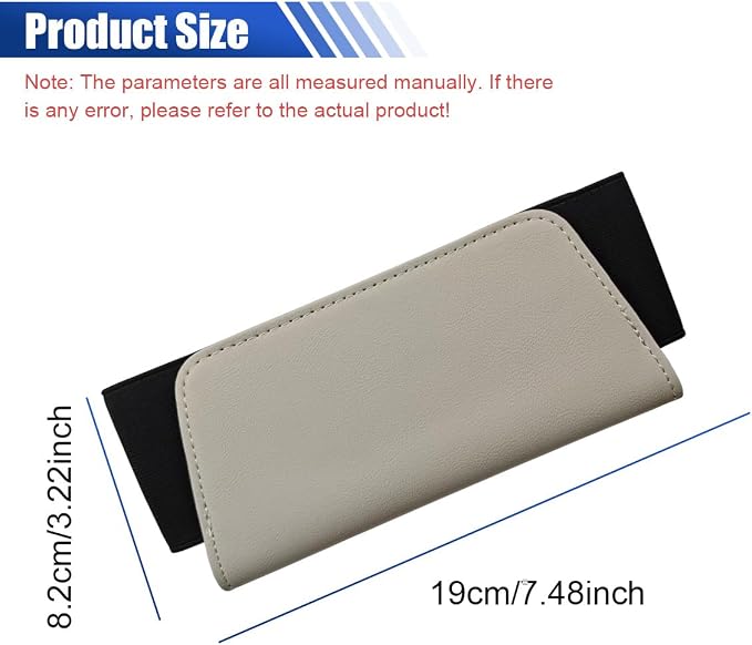Car Seat Side Storage Pocket, Leather Foldable Auto Door Storage Box, Waterproof Car Trash Can Organizer, Multifunctional Vehicle Interior Accessories for Phones, Glasses, Keys, Cards (Beige) - Image 2