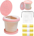 SunnySmile,Travel Potty,Car Potty for Toddler,Portable Toilet for Kids | Portable Toilet for Kids with 45 Liners,for Toddler Travel, Camping, Foldable, Indoor/Outdoor Use by SunnySmile