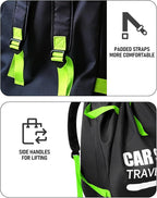 Car Seat Travel Bag for Airplane, Padded Strap Car Seat Bags for Air Travel | Thickened Large Car Seat Bags for Air Travel with Comfort Padded Straps,Carseat Storage Backpack Airport,Carseat Cover Travel - Image 5