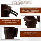 Car Cup Holder Expander, Cup Holder for Car, 2-in-1 Mobile Phone Drink Adapter, Auto Interior Accessories Multifunction Auto Seat Back and Armrest Box Storage Device for Most Vehicles (Brown) - Image 5