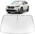 Proadsy Custom Fit 2023-2026 BMW X1 Windshield Sun Shade, Blocks Heat | 240T Heat Shield, Drops Temp 54°F, Blocks 99% UV, Prevents Dashboard Cracking, Summer Parking & Beach Trips, Easy Twist-Fold by Proadsy