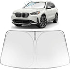 Proadsy Custom Fit 2023-2026 BMW X1 Windshield Sun Shade, Blocks Heat | 240T Heat Shield, Drops Temp 54°F, Blocks 99% UV, Prevents Dashboard Cracking, Summer Parking & Beach Trips, Easy Twist-Fold by Proadsy