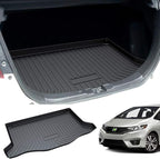 Powerty Trunk Mat for Honda Fit 2015-2020, All Weather TPE Cargo Mat Liner for Fit Rear Trunk by Powerty