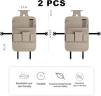 XDV Car Seat Organizers,Multi-functional Back Seat Protectors, Storage Pouches, and Tray Holders (for Cars, Kids, Seat Back and Rear Seats) (Woven Beige, 2 Pcs) - Image 2