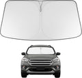 Proadsy Custom Fit 2013-2019 Ford Escape Windshield Sun Shade, Blocks Heat | 240T Heat Shield, Drops Temp 54°F, Blocks 99% UV, Prevents Dashboard Cracking, Summer Parking & Beach Trips, Easy Twist-Fold by Proadsy