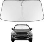 Proadsy Custom Fit 2013-2019 Ford Escape Windshield Sun Shade, Blocks Heat | 240T Heat Shield, Drops Temp 54°F, Blocks 99% UV, Prevents Dashboard Cracking, Summer Parking & Beach Trips, Easy Twist-Fold by Proadsy