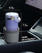 SEVEN SPARTA Car Cup Holder Expander for 32-40oz Large Bottles & Tumblers | Compatible with Yeti, Hydro Flask & Owala 32-40oz, Upgraded Adjustable Offset Base, Fits 3.4"-3.8" Bottles, Mugs & Tumblers - Image 4