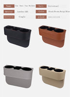 Car Seat Gap Filler Organizer with Cup Holder, Gray - Image 9