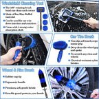 26Pcs Car Detailing Brush Set, Car Detailing Kit, Car Detailing Brushes, Car Cleaning Kit, Car Windshield Cleaning Tool, Professional Car Care kit - Car Wash Brush kit for Interior Exterior Wheels - Image 3