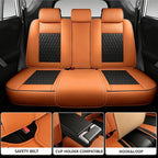 Car Seat Covers Full Set Fit For Toyota RAV4 Hybrid 2016-2026, Black&Brown | Lumbar Support, Premium Faux Leather, Breathable, Anti-Slip, Airbag Compatible, Waterproof, Car Seat Protectors, 2 Row-5Seat - Image 3