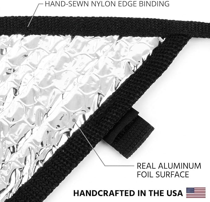 Custom Fit Car Side Window Sunshade for 2023 2024 2025 Cadillac Lyriq 2023 2024 - Set of 4 Front and Rear Window Sun Shades, Reflective UV Heat Shield, Real Aluminum Foil, Custom Cut - Image 9