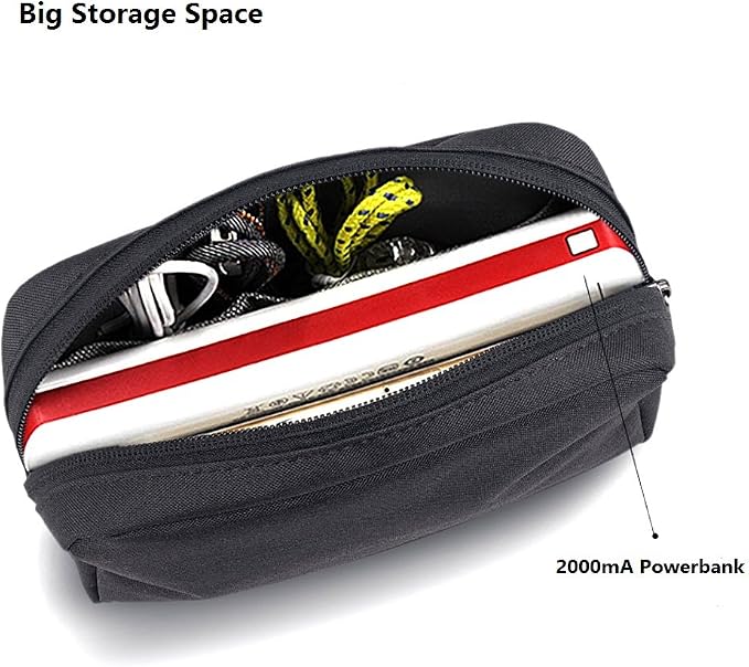 Universal Electronics/Accessories Soft Carrying Case Bag, Durable & Light-weight,Suitable for Out-going, Business, Travel and Cosmetics Kit (Big-Black) - Image 7