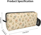 Small Floral Small Makeup Bag for Women, 600D Oxford Travel Pouch | Small Floral Cosmetic Pouch with Double-Sided Print and Foam Padding for Women, Travel, Gym, Weekend Trips and Daily - Image 3