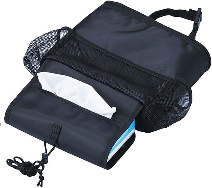 KAFEEK Car Seat Organizer/Auto Seat Back Organizer/Multi-Pocket Travel Insulated Drinks Holder Cooler/Storage Bag Cool Wrap Bottle Bag with Mesh Pockets(Heat-Preservation) - Image 5