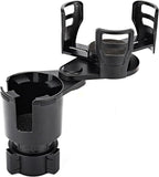 Universal 2 in 1 Car Cup Holder Expander with Adjustable Base, Fits Most Bottles by TSAKBAM