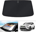 KUST Windshield Sun Shade for Toyota RAV4 2019-2022 2023 2024 2025 2026 Window Accessories Shade Sun Visor Cover Foldable Block UV Rays by KUST