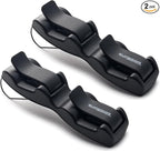 SUPERIOR ESSENTIALS Sunglass Holder for Car Visor Clip - Sun-Glasses Holder and Ticket Card Clips - Car Visor Accessories - Luxury Eyeglass Car Mount (Pack 2) by SUPERIORESSENTIALS