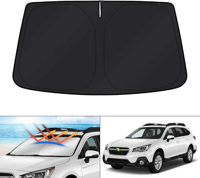 KUST Windshield Sun Shade for 2015 2016 2017 2018 2019 Subaru Outback Wagon Accessories Sunshade Window Sun Visor Foldable Block Sun UV Rays Keep Car Cooler by KUST