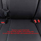 EKR Tacoma Seat Covers Custom Fit for Toyota Tacoma 2016 2017 2018 2019 2020 2021 2022 2023 Double Cab/Crew Cab -Truck Seat Covers for Car Full Set,Faux Leather (Black with Blue Trim) - Image 5