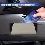 Car Seat Side Storage Pocket, Leather Foldable Auto Door Storage Box, Waterproof Car Trash Can Organizer, Multifunctional Vehicle Interior Accessories for Phones, Glasses, Keys, Cards (Beige) - Image 4