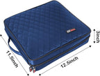 CCidea CD DVD Case Holder, Portable Disc Storage Wallet Binder, Multiple Capacity CD Organizer for Car Home Travel, Anti-Scratch Blu-Ray Game Disc Storage (200-Blue) - Image 4