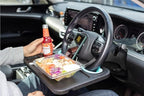 2-in-1 Steering Wheel Tray Table & Car Desk - Mint Ring | Car Table Tray for Parked Laptop Work, Meals, Cup Holder Use, Wheel Covers, Pickups, SUVs, and Travel Breaks - Image 6