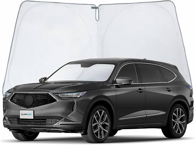 CLIM ART Windshield Sun Shade for Acura MDX 2022-2026, Custom-Fit Foldable Car Sunshade, Vehicle Sun Protector, Front Auto Windshield Cover, Car Accessories - WS3001 by CLIMART