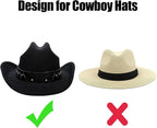 GEEDAR Cowboy Hat Holder Rack for Truck SUV Car (Keep Hat Shape) Car Clothes Hanger Bar Coat Hanger Hard Hat Holder for Truck Seat Car Accessories - Image 5