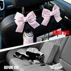 2PCS Car Seat Headrest Hooks, Car Purse Hook, Cute Bow Knot Vehicle Seatback Hanging Storage Organizer, Auto Seatback Decor Organizer Hanger for SUV Truck (Pink) - Image 4