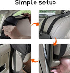 Car Seat Side Organizer, Front Seat Storage Hanging Bag Mesh Pocket Stuff Holder, Multi-Pocket Vehicle Storage Net Organizer for Drink Glasses Phone Wallet, Car Accessories - Image 5