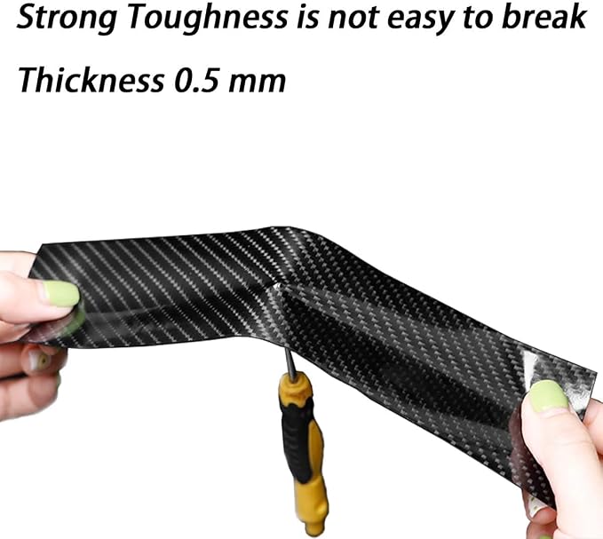 DGSL Car Door Edge Guards - 5D Carbon Fiber Sill Protector Film - Anti-Collision - Fits Most Cars (2In x 49Ft) - Image 3