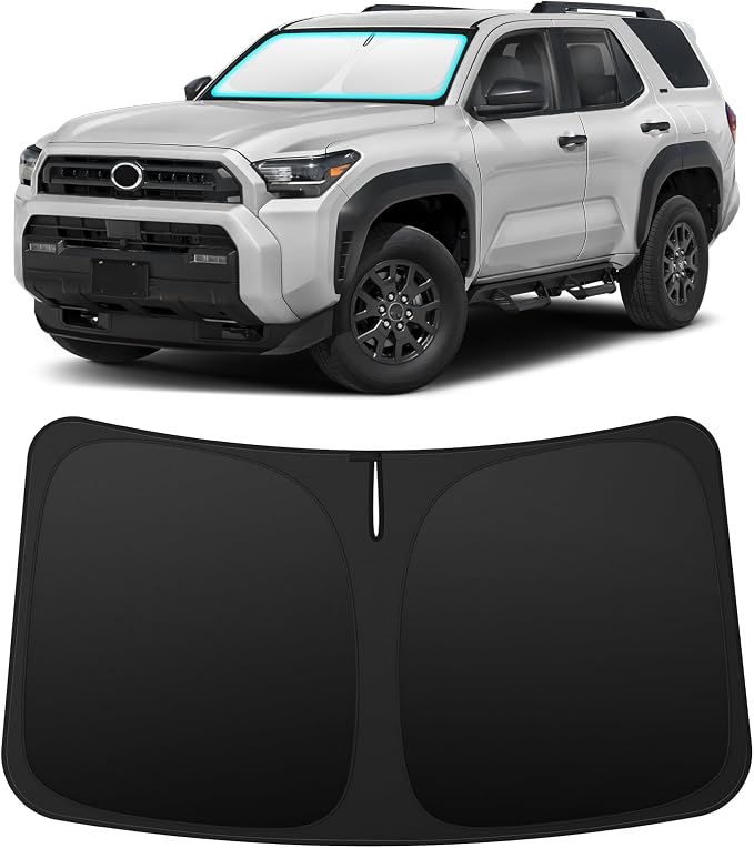 INSAUTO Custom Fit Windshield Sun Shade for Toyota 4Runner 2010-2025 | Foldable Front Window Sunshade Car Accessories, UV & Heat Reflector, Keeps Interior Cool, Includes Storage Bag by INSAUTO