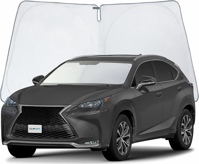 CLIM ART Windshield Sun Shade for Lexus NX 2015-2021, Custom-Fit Foldable Car Sunshade, Vehicle Sun Protector, Front Auto Windshield Cover, Car Accessories - WS4015 by CLIMART