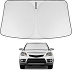 Proadsy Custom Fit 2007-2012 Acura RDX Windshield Sun Shade, Blocks Heat | 240T Heat Shield, Drops Temp 54°F, Blocks 99% UV, Prevents Dashboard Cracking, Summer Parking & Beach Trips, Easy Twist-Fold by Proadsy