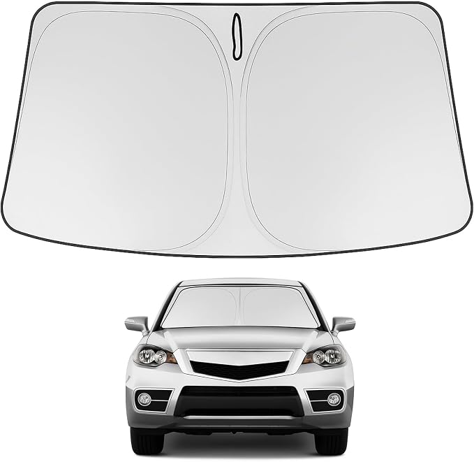Proadsy Custom Fit 2007-2012 Acura RDX Windshield Sun Shade, Blocks Heat | 240T Heat Shield, Drops Temp 54°F, Blocks 99% UV, Prevents Dashboard Cracking, Summer Parking & Beach Trips, Easy Twist-Fold by Proadsy