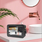 Clear Makeup Bag, Black Travel Makeup Pouch Toiletry Bag for Women Waterproof Small Cosmetic Bag Case Small Make Up Bag with Zipper Car Organizer Car Essentials for Women Men - Image 3