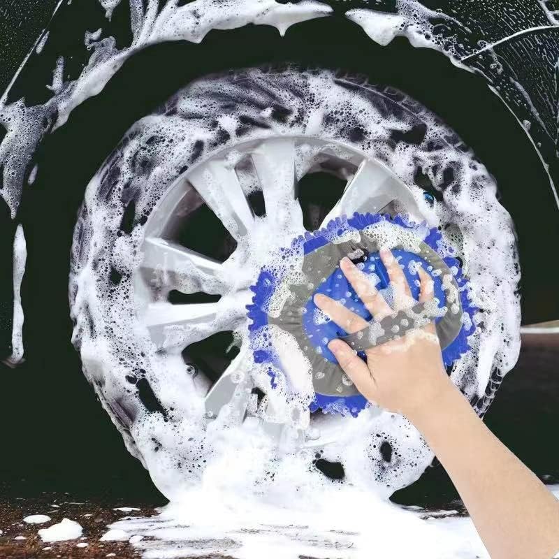 Wontolf 62'' Car Wash Brush Kit with Long Handle, Chenille Microfiber Car Wash Mop Mitt Scratch-Free Car Detailing Cleaning Brush Care Kit Car Cleaning Supplies for Cars RV Truck Boat - Image 6