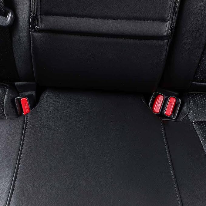 Full Set Car Seat Covers for Honda Odyssey 2018-2026,8-Seater,Faux Leather | for EX,EX-L,Elite,Touring,Sport,2nd Row 40/20/40 Split Seat,Luxury Waterproof Seat Protector,Fit Like A Glove(Black & Gray) - Image 9