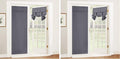 RYB HOME Blackout French Door Curtain - Privacy Thermal Insulated Window Shades for Patio Kitchen Front Entry Back Door Glass Window, Self Adhesive No Drill, 1 Panel, 26" W x 69" L, Grey (Pack of 2) by RYBHOME