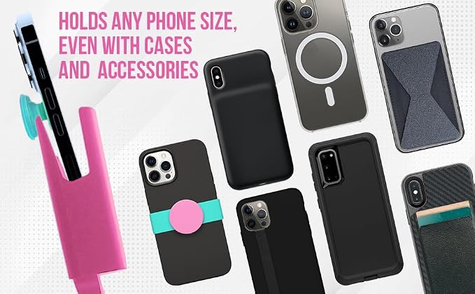 Cup Holder Phone Holder Mount for Car - Universal Adjustable Expander Cradle Hands-Free Driving - Compatible with All Smartphones Car Mount for iPhone Samsung Google Android Mobile Accessories Pink - Image 4