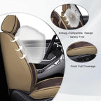 Fit for Toyota GR86 Seat Covers 2022-2026,Premium Leather, 360° Full Protection, Thick Padding & Memory Foam, Waterproof & Stain-Resistant Car Seat Cover Full Set (5 Seat,Brown&Beige) - Image 2