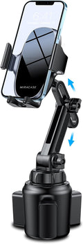 Miracase [Upgraded Version] Cup Phone Holder for Car, Universal Adjustable Long Neck Car Phone Mount Cradle Friendly Compatible with iPhone Samsung Google and All 4.0-7.0 inches Smartphones by Miracase