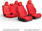 Car Seat Covers Fit for Toyota Tacoma 2024-2026 Double/Crew Cab,Red | Custom Faux Leather Full Set,Waterproof & Wear-Resistant Seat Cover,Fits Tacoma 4th Gen SR,SR5,TRD Sport,TRD Off-Road,Limited - Image 8