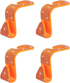 4PCS Bling Car Seat Headrest Hooks, Crystal Rhinestone Vehicle Back Seat Hanger Holder, Auto Interior Headrest Hanging Storage Organizer for Purse Handbag Coat, Universal Fit (Orange) - Image 7