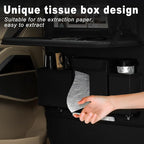 XDV Car Seat Organizers,Multi-functional Back Seat Protectors, Storage Pouches, and Tray Holders (for Cars, Kids, Seat Back and Rear Seats) (Plain Black, 1 Pcs) - Image 6
