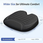 Wedge Car Seat Cushion for Tailbone Pain Relief & Better Visibility, Ergonomic Memory Foam Seat Cushion for Car with Breathable Channel Design, Fits Car, SUV, Truck, Non-Slip Mesh Cover - Image 9